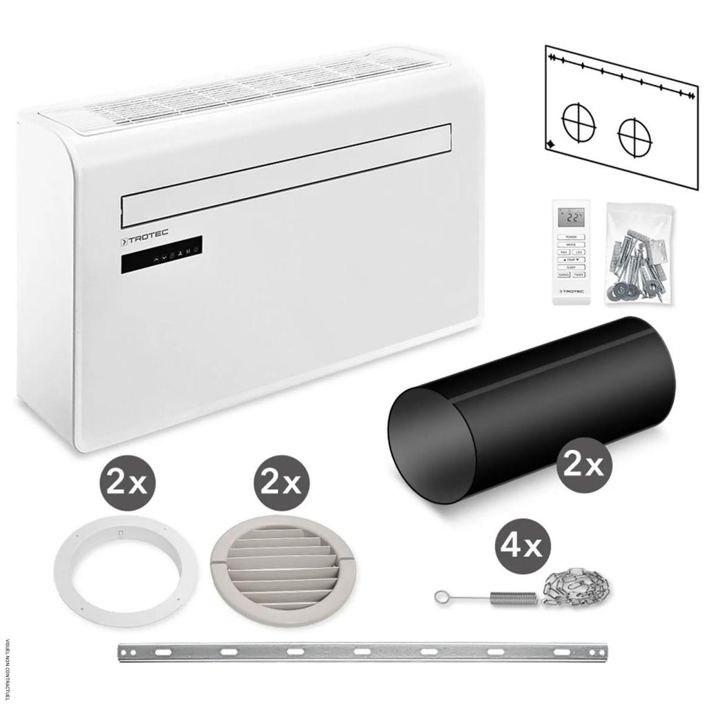 Climatiseur mural PAC-W 2650 SH avec fonction de chauffage - TROTEC