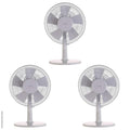Lot de 3 ventilateurs de table blanc Alizé - AXELAIR