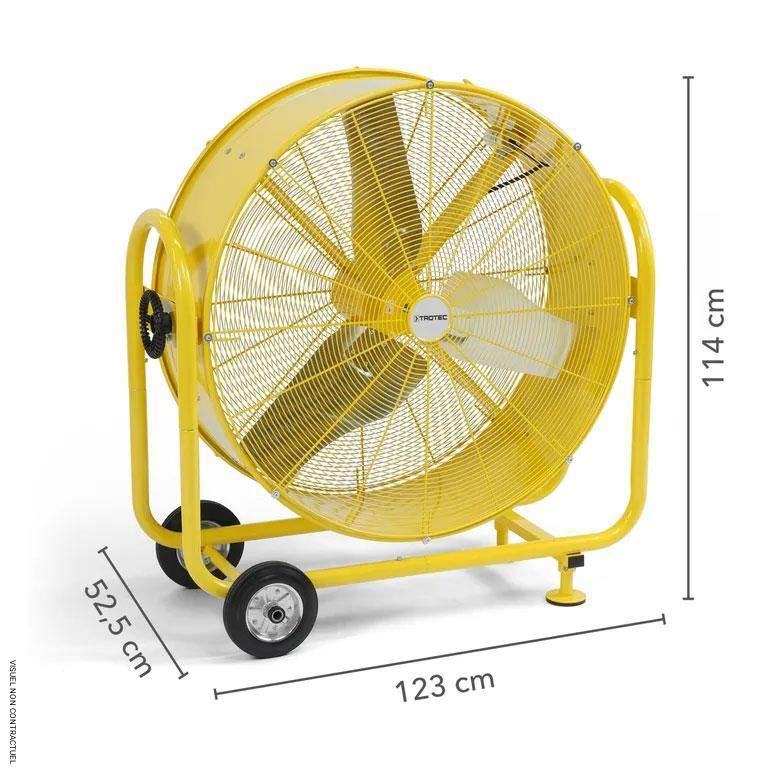 Ventilateur brasseur d'air mobile sur roulettes électrique monophasé TTW 35000 S - TROTEC