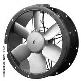 Ventilateur extracteur d'air industriel hélicoïde tubulaire TCBT/6-450/H - Triphasé 6 pôles - S&P