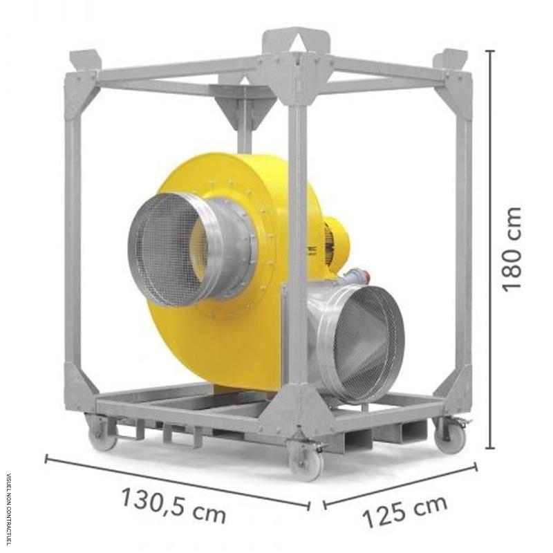 Ventilateur hautes performances électrique triphasé TFV 600 - TROTEC