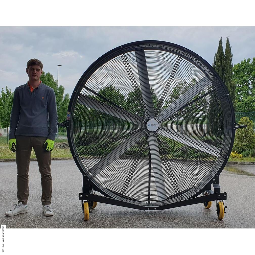 Ventilateur industriel très grand volume 72 000m³/h VR 2000.1 - SPLUS